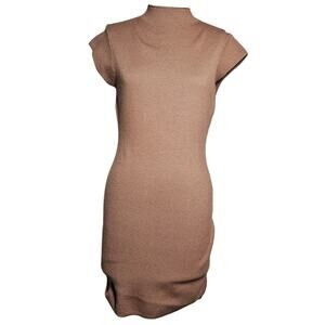 Line and Dot Brown Sweater Dress Size Medium
